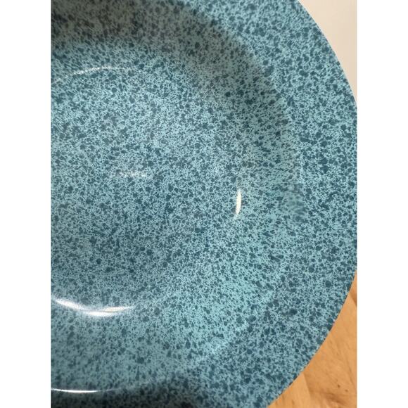 4 Signature Harlequin Soup Bowls Set Green Speckle Sponge Dining Dish Japan Lot - Picture 2 of 3